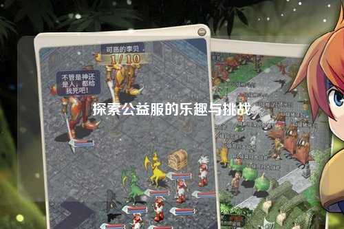 探索公益服的乐趣与挑战